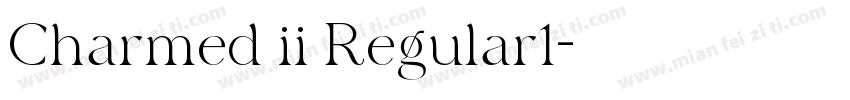 Charmed ii Regular1字体转换